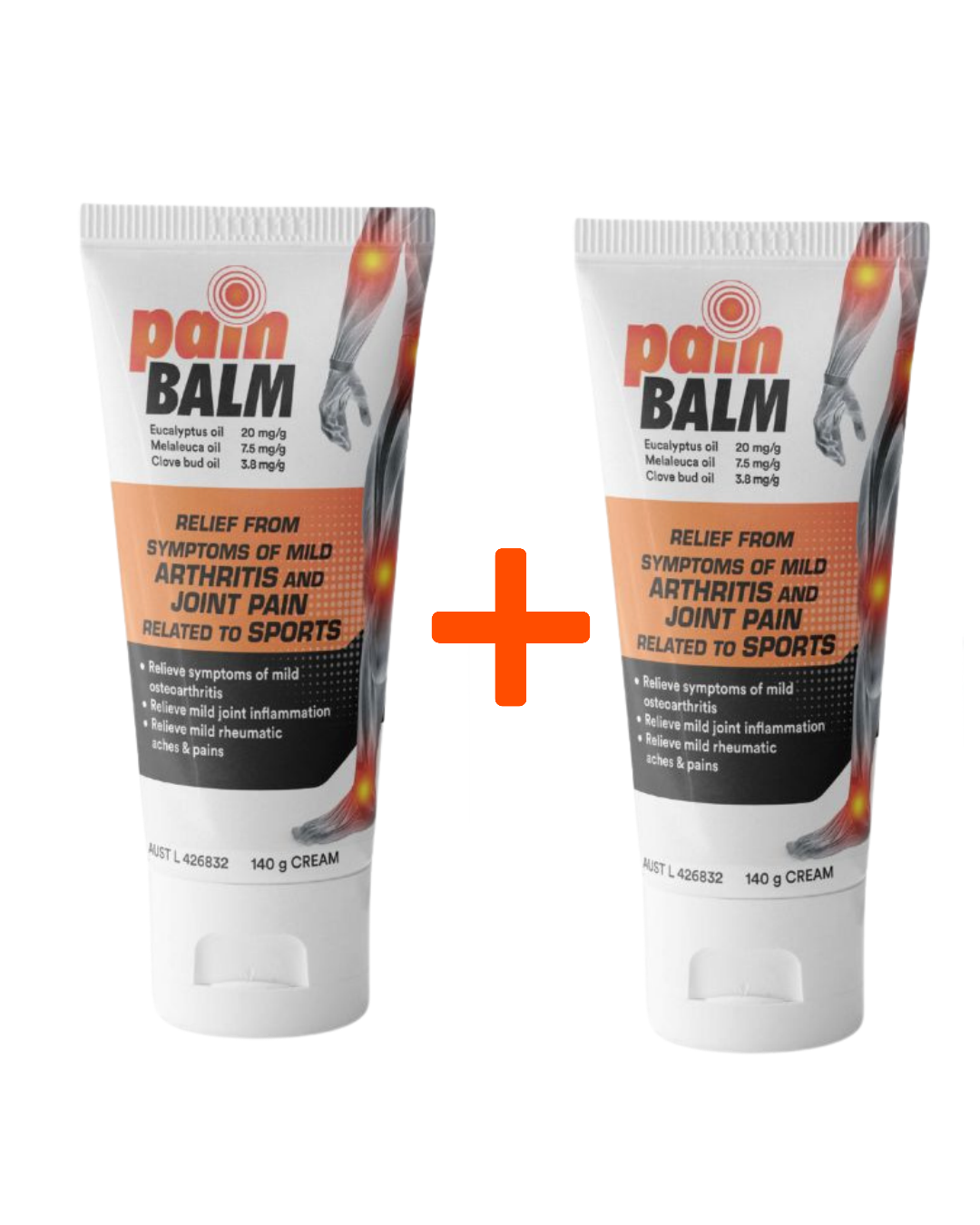 Pain Balm 2 x 140g Tube Bundle
